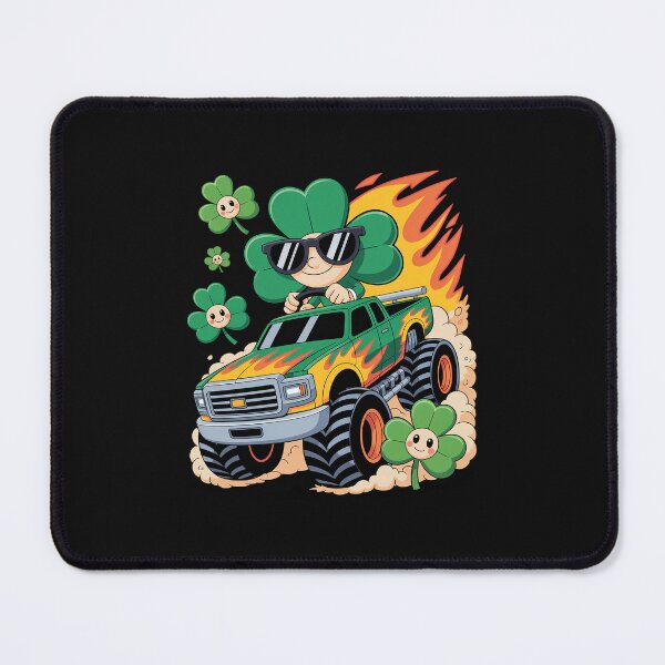 Item preview, St Patricks Day Clover Ride Monster Truck Saint Paddys Boys designed and sold by nicomitchell.