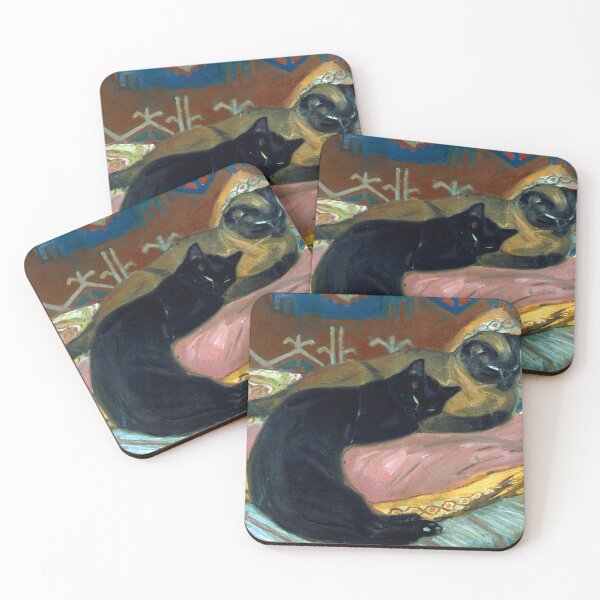 Item preview, Theophile Steinlen - Two Cats Lying on a Sofa designed and sold by Jon-Baran.