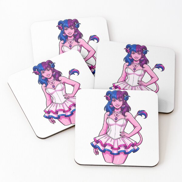 Item preview, Bi-Conic Critical Hit: Bisexual Pride Tiefling Dice Diva designed and sold by SkinnyFlatWhite.