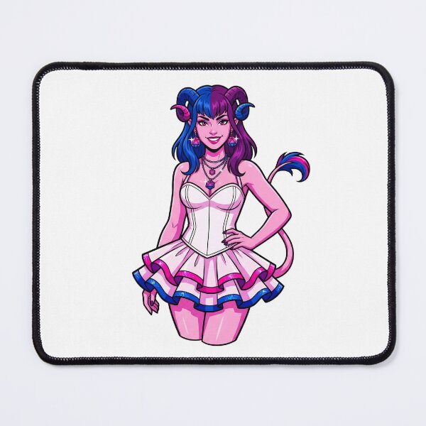 Item preview, Bi-Conic Critical Hit: Bisexual Pride Tiefling Dice Diva designed and sold by SkinnyFlatWhite.