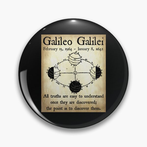 Item preview, Nerdy Vintage Galileo Galilei Science Teacher Black Text Parchment designed and sold by MathWare MathClips.