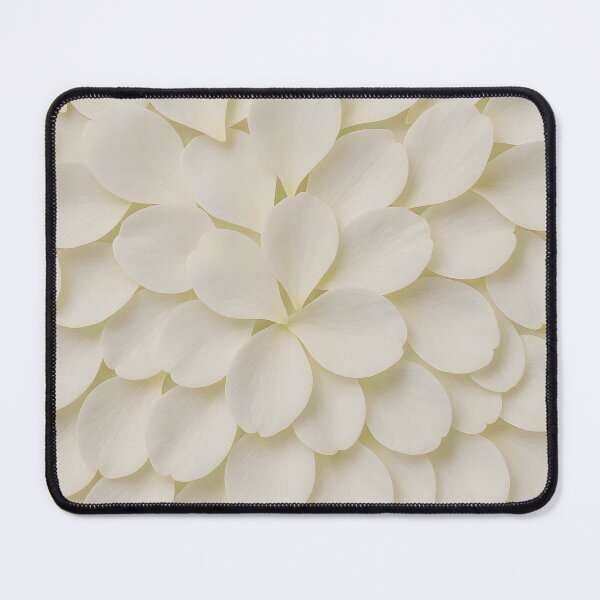 Item preview, Snowy Petal Cascade – Realistic White Floral Texture designed and sold by EmeraldeaArt.
