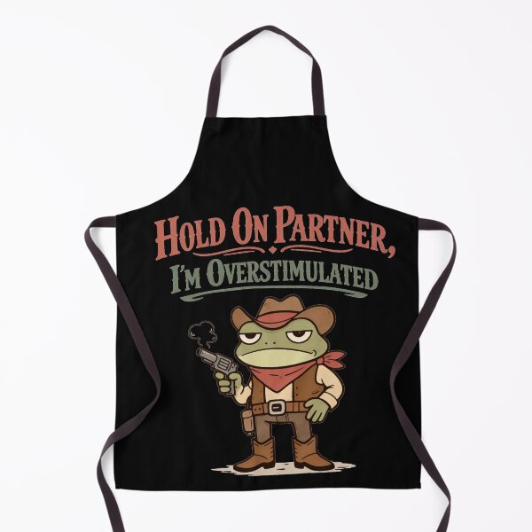 Item preview, Overstimulated Cowboy Frog Funny Meme designed and sold by IdealDo.