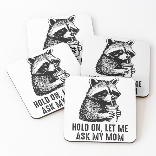 Item preview, Let Me Ask My Mom Funny Raccoon Meme Mothers Day  designed and sold by gunaone-design.