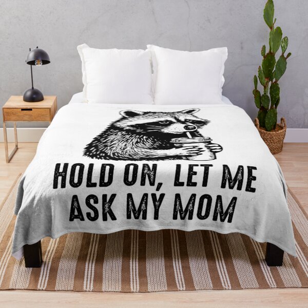 Item preview, Let Me Ask My Mom Funny Raccoon Meme Mothers Day designed and sold by gunaone-design.