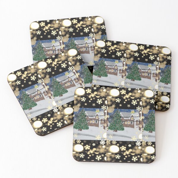 Item preview, Christmas Snowy Night Village  designed and sold by Colorsoflove613.