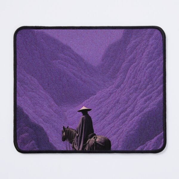 Item preview, Minimalist Purple Ink Wuxia Landscape designed and sold by R&B Art and design.