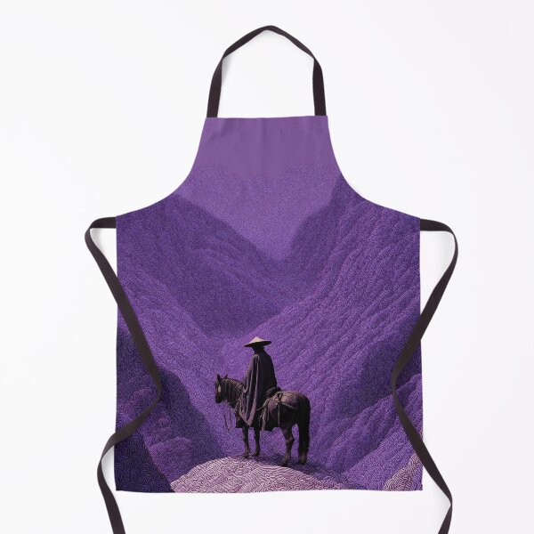 Item preview, Minimalist Purple Ink Wuxia Landscape designed and sold by R&B Art and design.