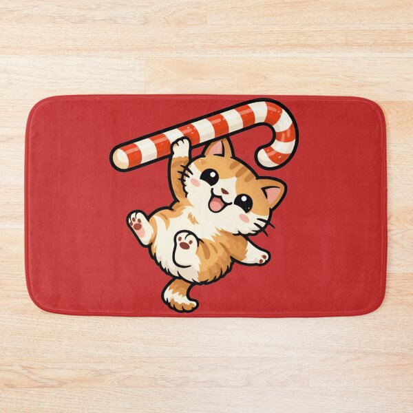Item preview, Funny Candy Cane Cat | Playful Christmas Kitten designed and sold by Shtex.
