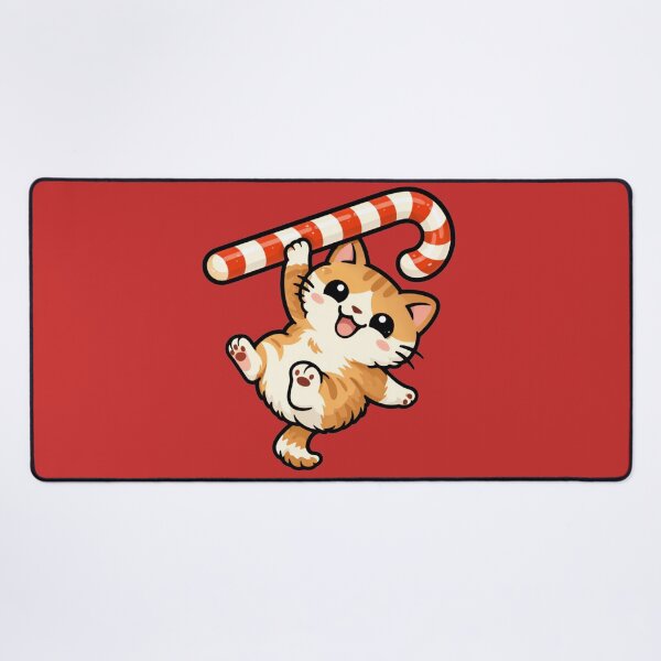 Item preview, Funny Candy Cane Cat | Playful Christmas Kitten designed and sold by Shtex.