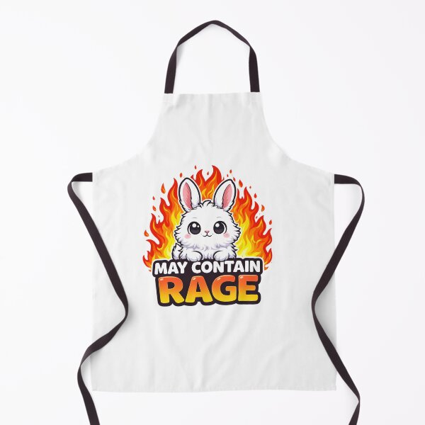 Item preview, May Contain Rage - Cute Psycho Bunny on Fire designed and sold by Latikshop.