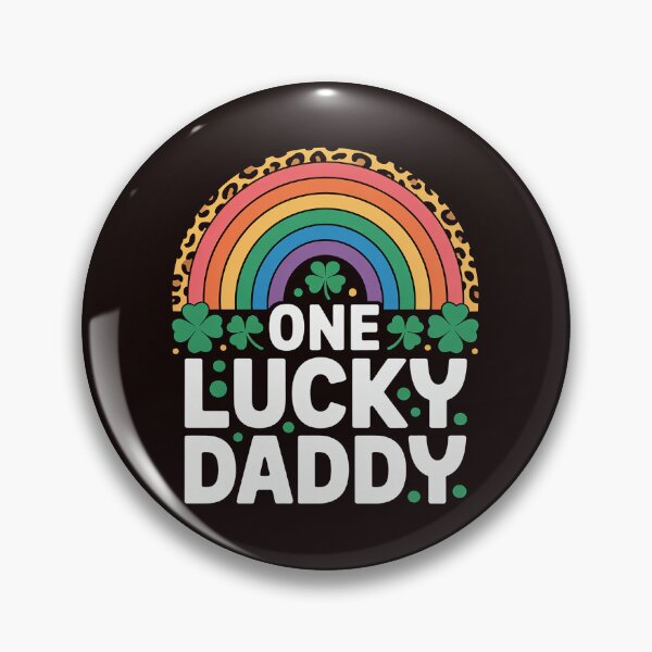 Item preview, One Lucky Daddy Rainbow Leopard Shamrock St Patrick's Day  designed and sold by MichaelStalkas.