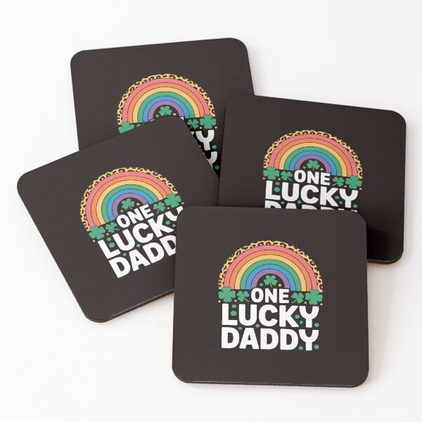 Item preview, One Lucky Daddy Rainbow Leopard Shamrock St Patrick's Day  designed and sold by MichaelStalkas.