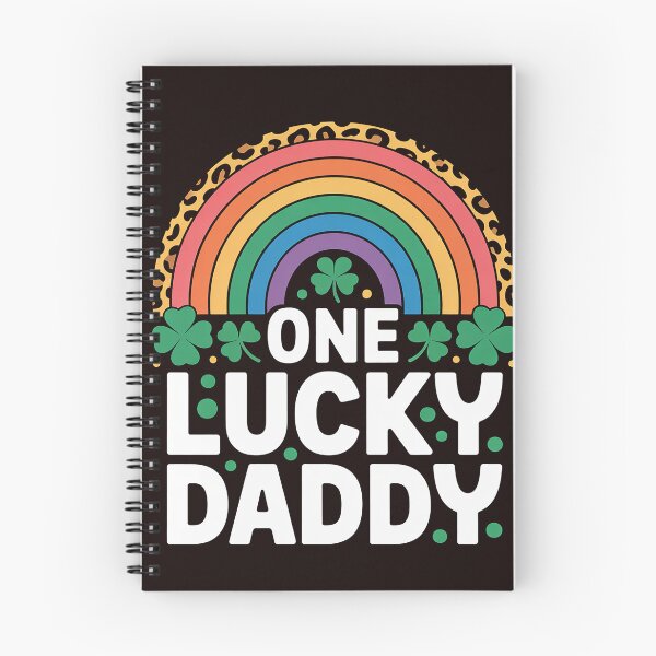 Item preview, One Lucky Daddy Rainbow Leopard Shamrock St Patrick's Day  designed and sold by MichaelStalkas.