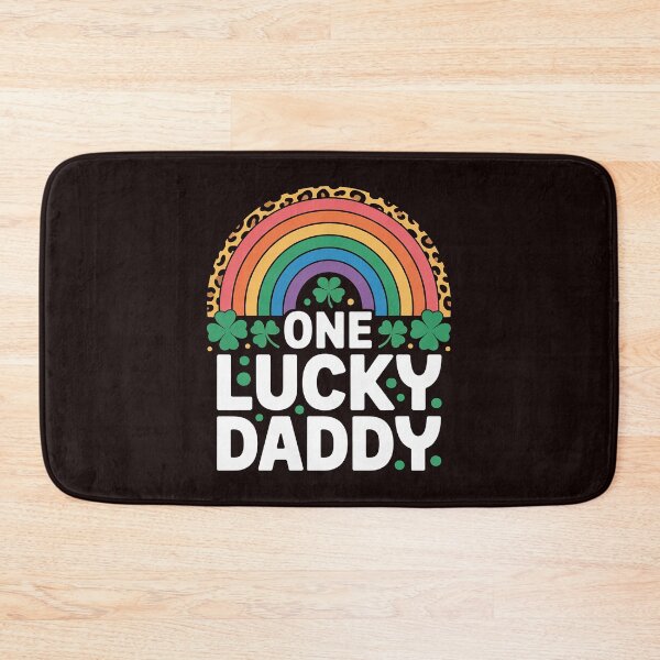 Item preview, One Lucky Daddy Rainbow Leopard Shamrock St Patrick's Day  designed and sold by MichaelStalkas.