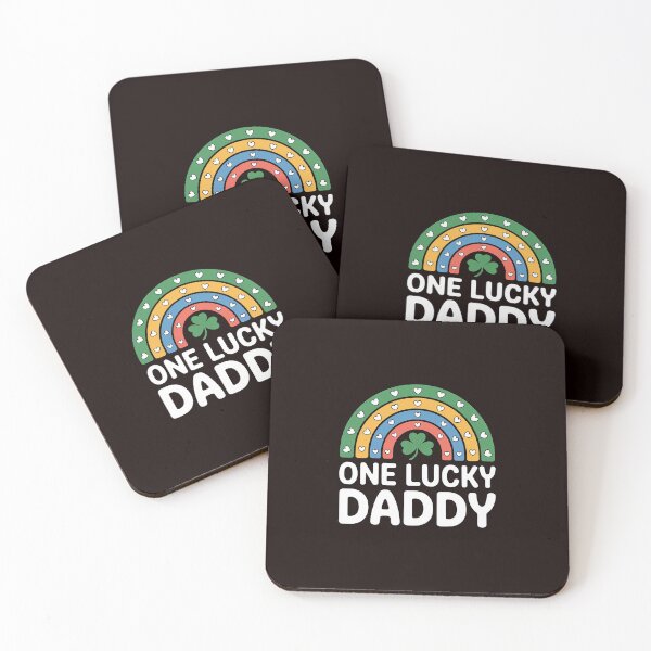 Item preview, One Lucky Daddy Rainbow Shamrock Irish St Patrick’s Day Dad  designed and sold by MichaelStalkas.