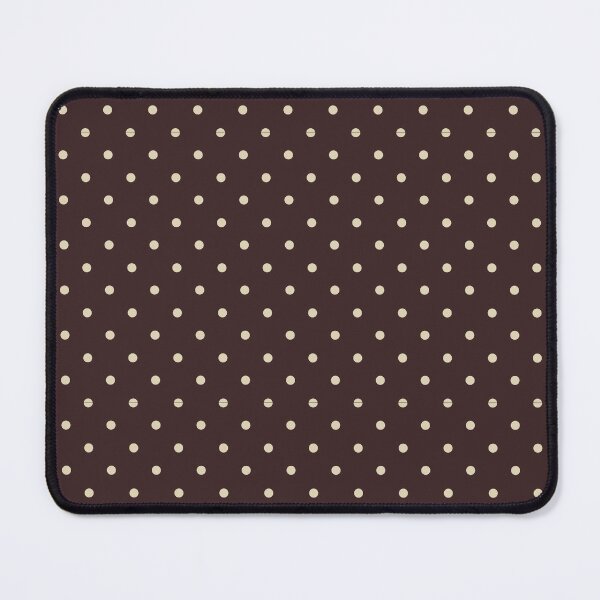 Item preview, Brown and soft yellow polka dots pattern designed and sold by FatBirdie.