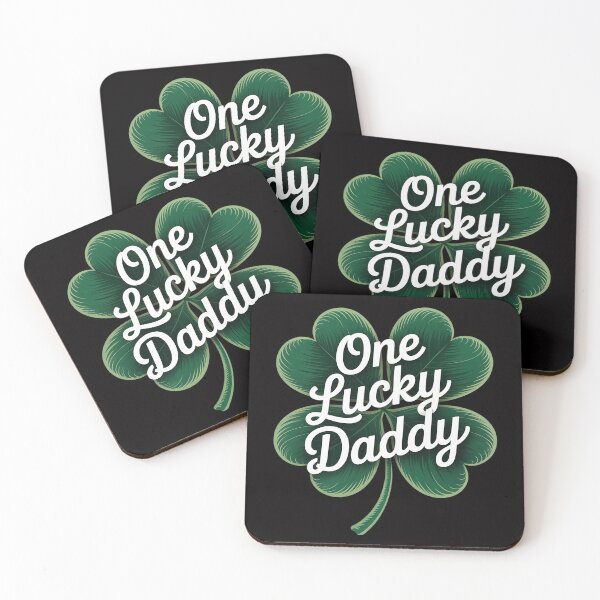 Item preview, One Lucky Daddy Shamrock Four Leaf Clover St Patricks Day  designed and sold by Vexat062Art.