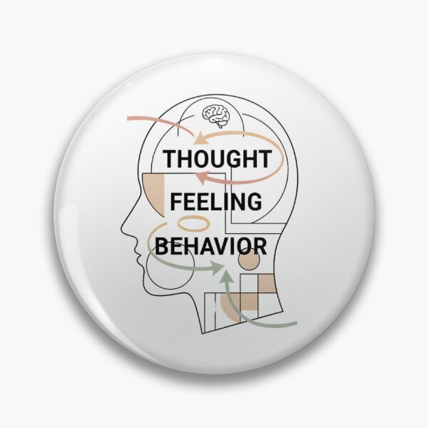 Item preview, Thoughts, Feelings, Behavior – Psychology, Mind Design for Therapy, Mental Health & Coaching 2025 designed and sold by Minted..