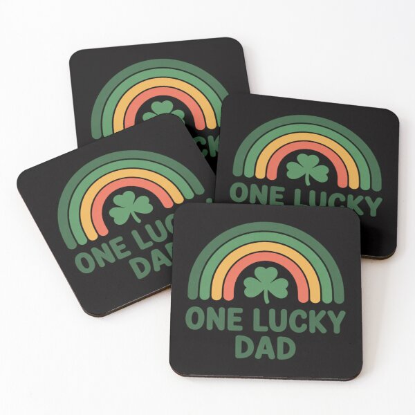 Item preview, One Lucky Dad St Patrick’s Day Rainbow Shamrock Irish Daddy designed and sold by Vexat062Art.
