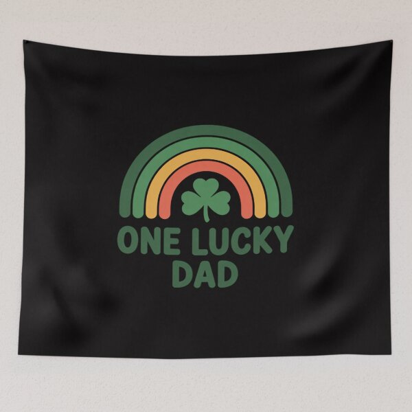 Item preview, One Lucky Dad St Patrick’s Day Rainbow Shamrock Irish Daddy designed and sold by Vexat062Art.