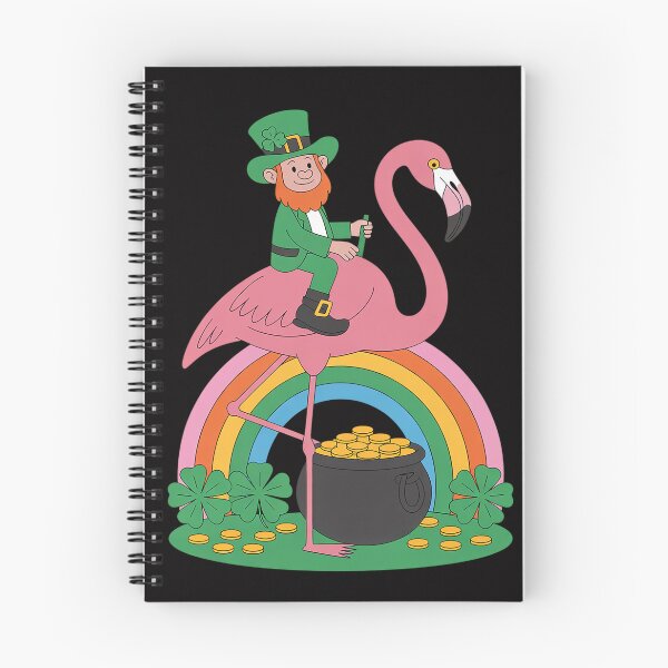 Item preview, St. Paddy's Flamingo with Leprechaun St. Patrick's Day designed and sold by Vexat062Art.