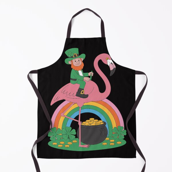 Item preview, St. Paddy's Flamingo with Leprechaun St. Patrick's Day designed and sold by Vexat062Art.