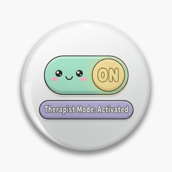 Item preview, Therapist Mode Activated – Kawaii Therapy Switch Sticker for Psychologists & Mental Health designed and sold by Minted..