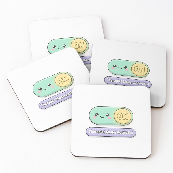 Item preview, Therapist Mode Activated – Kawaii Therapy Switch Sticker for Psychologists & Mental Health designed and sold by Minted..