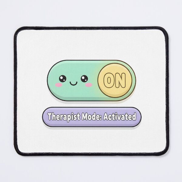 Item preview, Therapist Mode Activated – Kawaii Therapy Switch Sticker for Psychologists & Mental Health designed and sold by Minted..