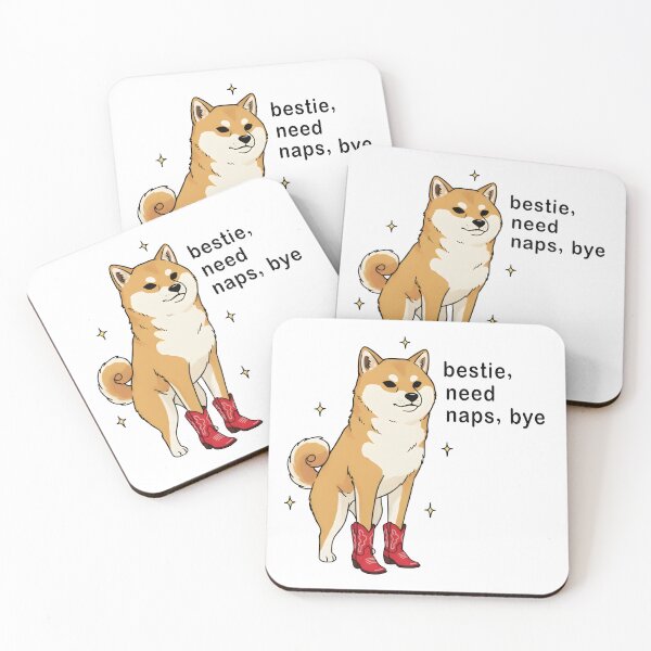 Item preview, Bestie Need Naps Bye Shiba Inu Cowboy Boots Cute Dog Meme designed and sold by Senkov.