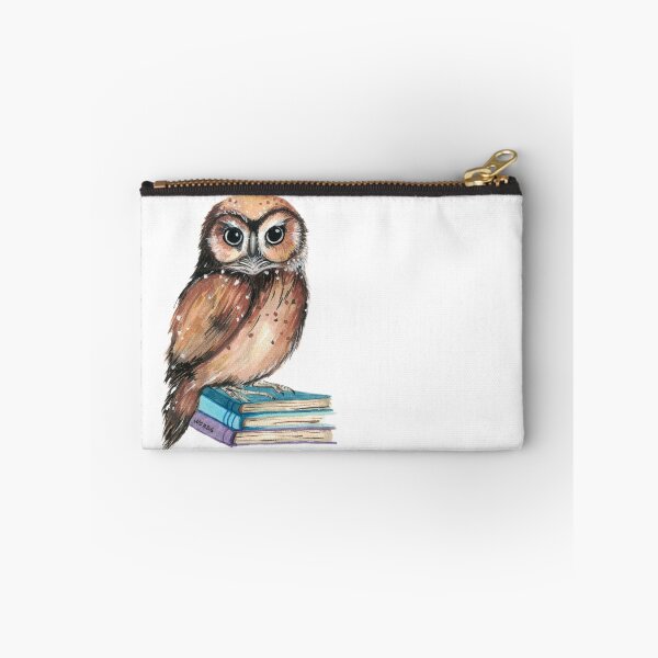Item preview, Watercolor Studious Owl designed and sold by SaskyaFate.