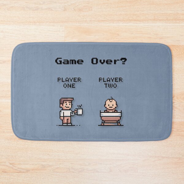 Item preview, Game Over? Funny Retro Parenting Pixel Art Design designed and sold by MadeInNapTime.