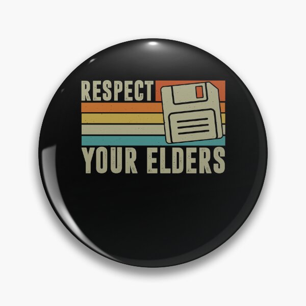Item preview, Respect Your Elders Funny Tech Floppy Disk Retro Vintage Classic designed and sold by gunaone-design.
