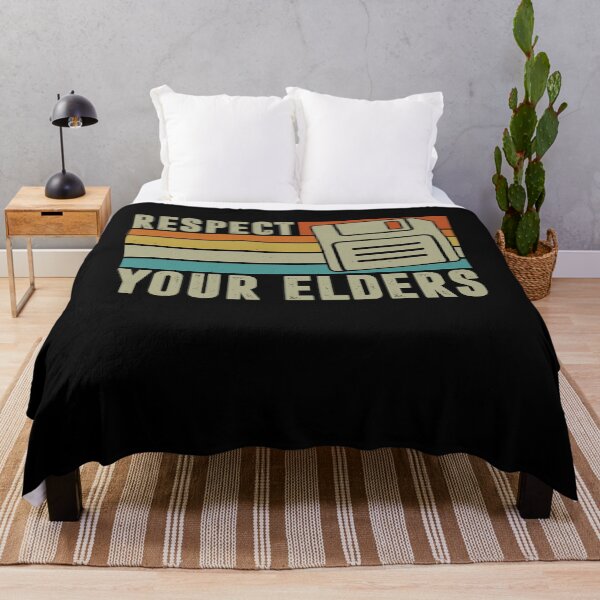 Item preview, Respect Your Elders Funny Tech Floppy Disk Retro Vintage Classic designed and sold by gunaone-design.