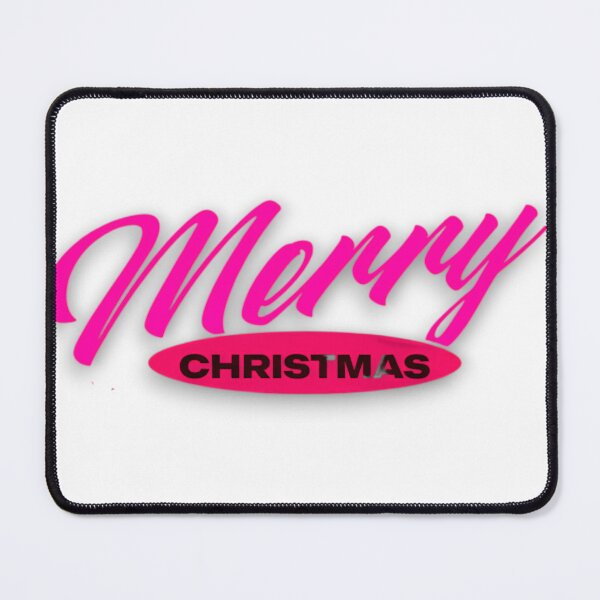 Item preview, Pink Script "Merry" and Block "Christmas" Graphic designed and sold by blacK1982White.