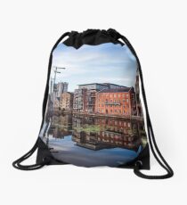 Grand Canal Dock, Dublin, Ireland Drawstring Bag