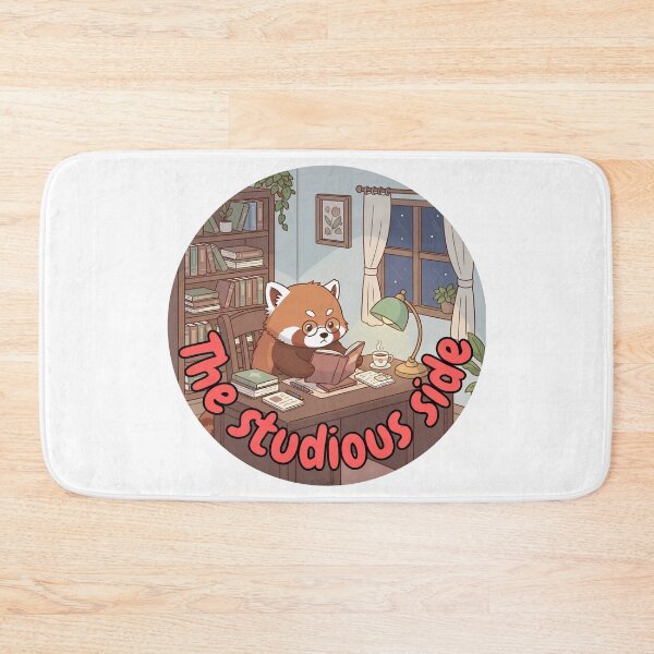 Item preview, The Studious Side | Studying Red Panda Art designed and sold by Pets & Memes & Stuff.