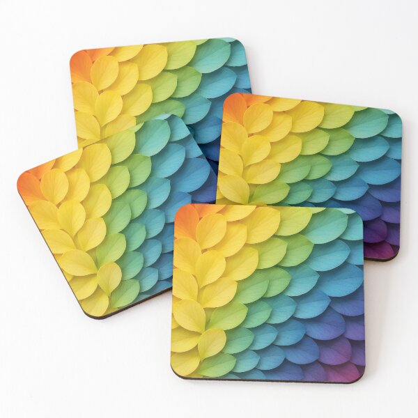 Item preview, Rainbow Petal Cascade – Vibrant Gradient Floral Explosion designed and sold by EmeraldeaArt.