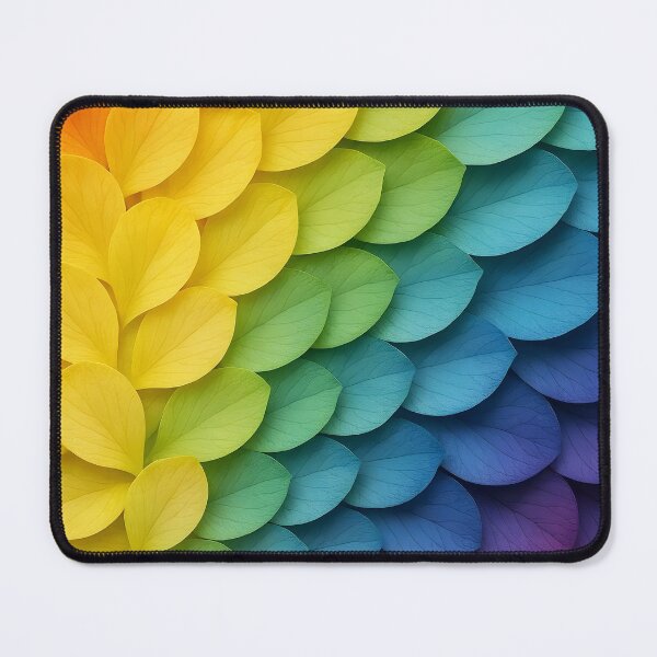 Item preview, Rainbow Petal Cascade – Vibrant Gradient Floral Explosion designed and sold by EmeraldeaArt.