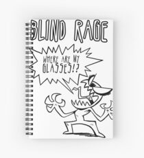 Blind Rage Spiral Notebook