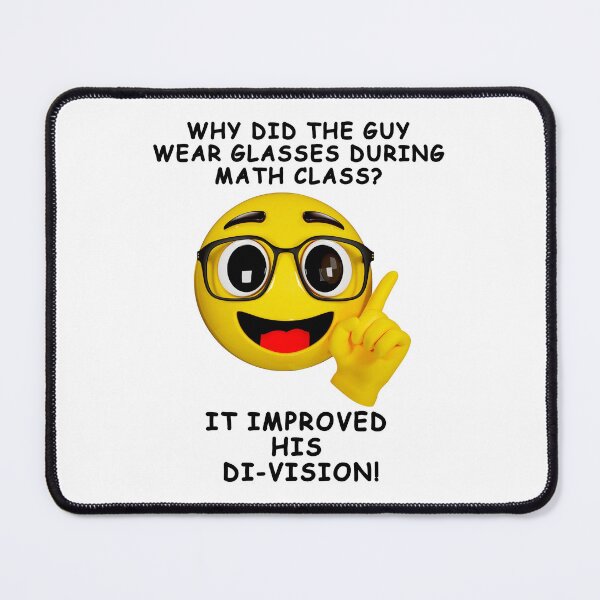 Item preview, MATH EMOJI - GUY WEARING GLASSES designed and sold by JustMathIt.
