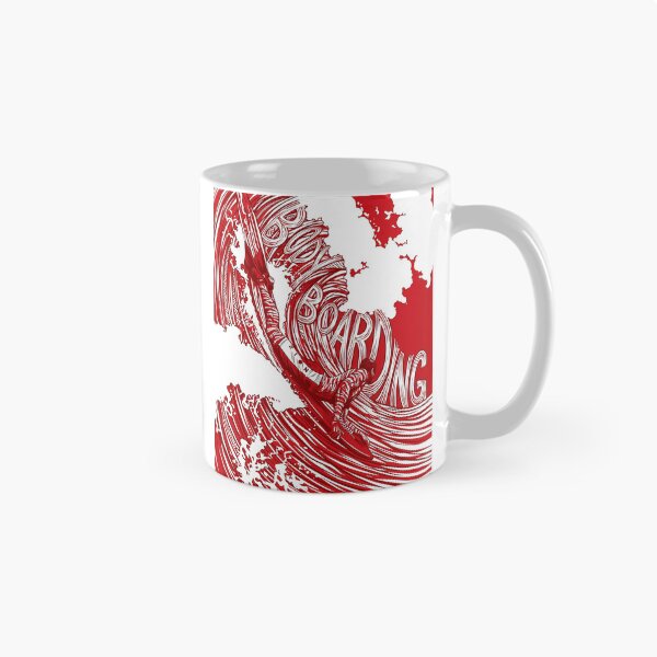 Item preview, Dynamic Red Bodyboarding Wave Graphic Art designed and sold by Bizu digitalart..