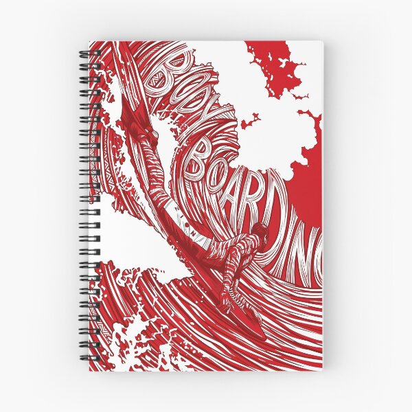 Item preview, Dynamic Red Bodyboarding Wave Graphic Art designed and sold by Bizu digitalart..