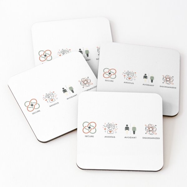 Item preview, Attachment Styles – Secure, Anxious, Avoidant, Disorganized Psychology Infographic for Therapy & Mental Health 2026 designed and sold by Minted..