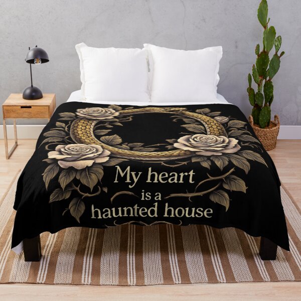 Item preview, My Heart Is a Haunted House – Ouroboros Snake Gothic Romance Art designed and sold by Mouraludia.
