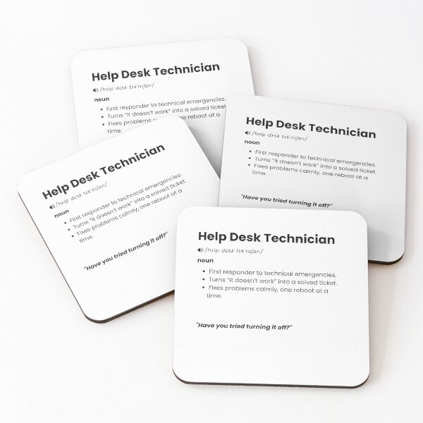 Item preview, Help Desk Technician Definition | Funny IT Support Office Gift designed and sold by Yuli Club.