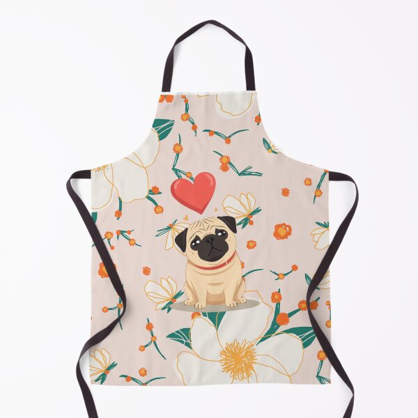 Item preview, Minimalist Pug Shirt – Clean Floral Dog Vector Design designed and sold by PugsRus.