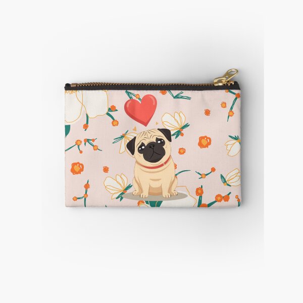 Item preview, Minimalist Pug Shirt – Clean Floral Dog Vector Design designed and sold by PugsRus.