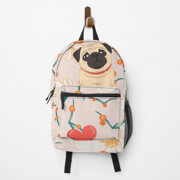 Item preview, Minimalist Pug Shirt – Clean Floral Dog Vector Design designed and sold by PugsRus.